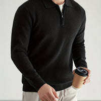 Xavier | Refined Quarter-Zip Polo Sweater for Everyday Style