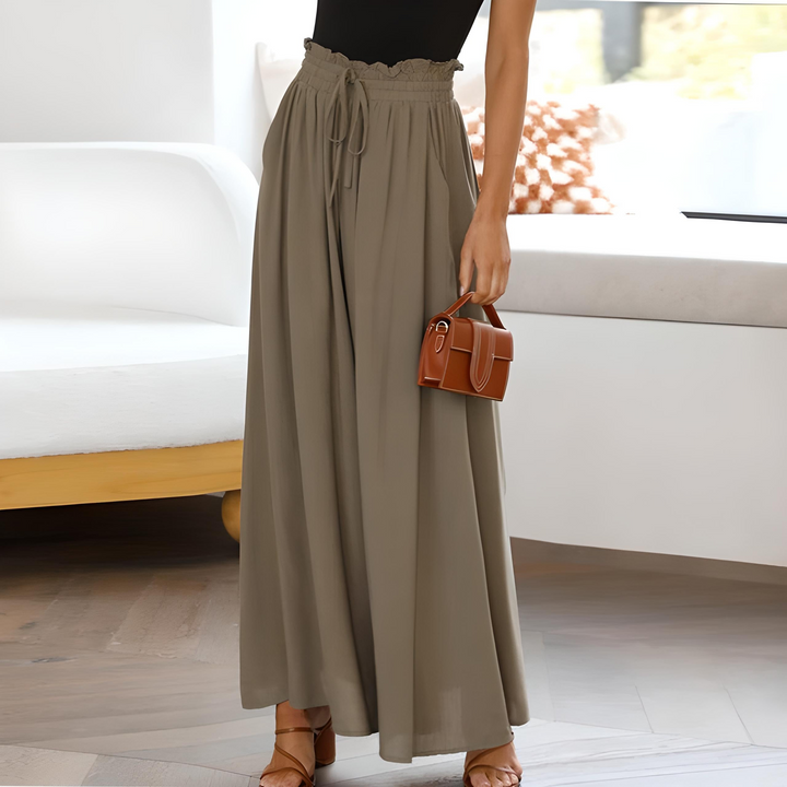Luna | Pantaloni senza tempo in puro cotone a gamba larga
