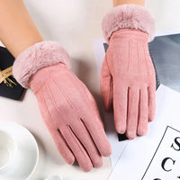 Emily | Elegant And Cozy Suede Gloves For Women
