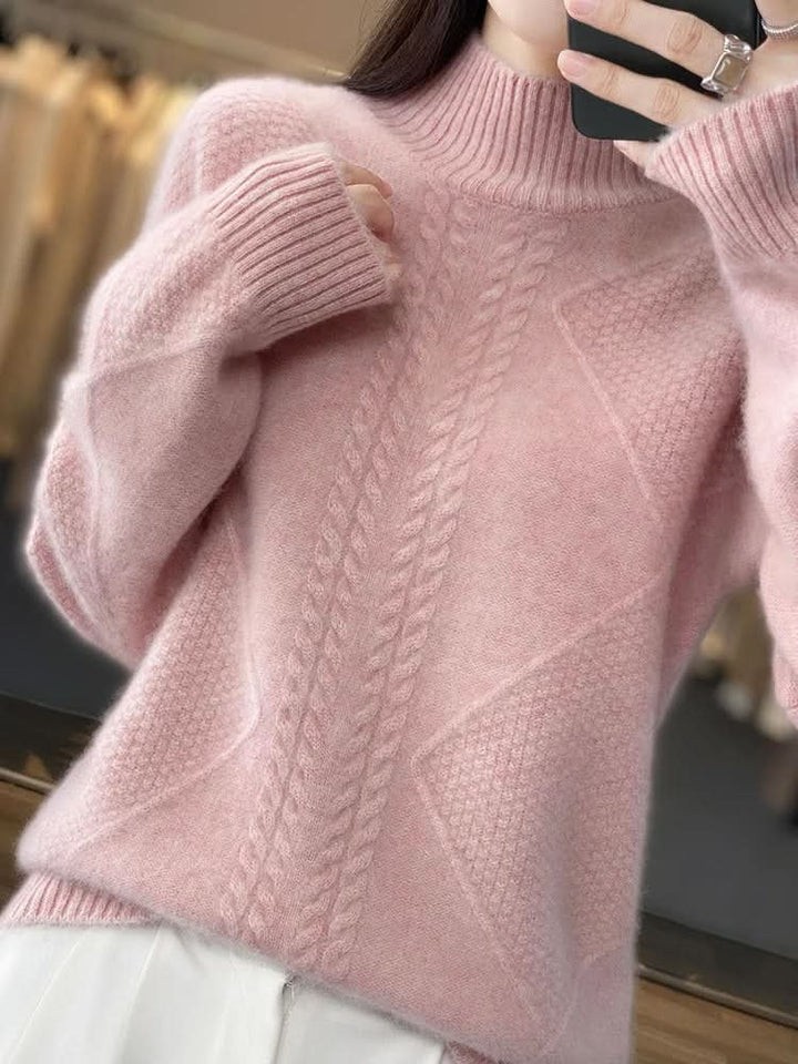 Cleo | Cashmere Sweater – Luxuriously Soft Turtleneck Style for Women