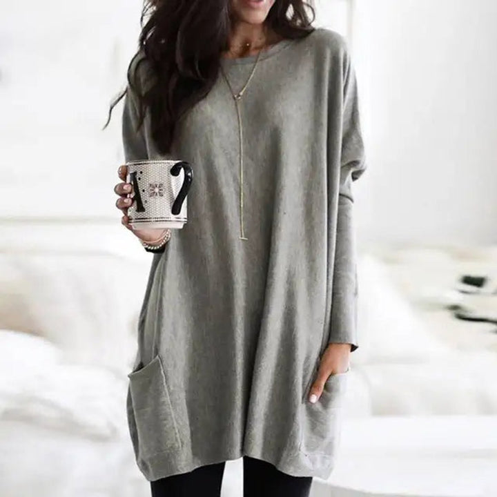 Olivia | Comfortable Oversized Tunic Sweater with Pocket
