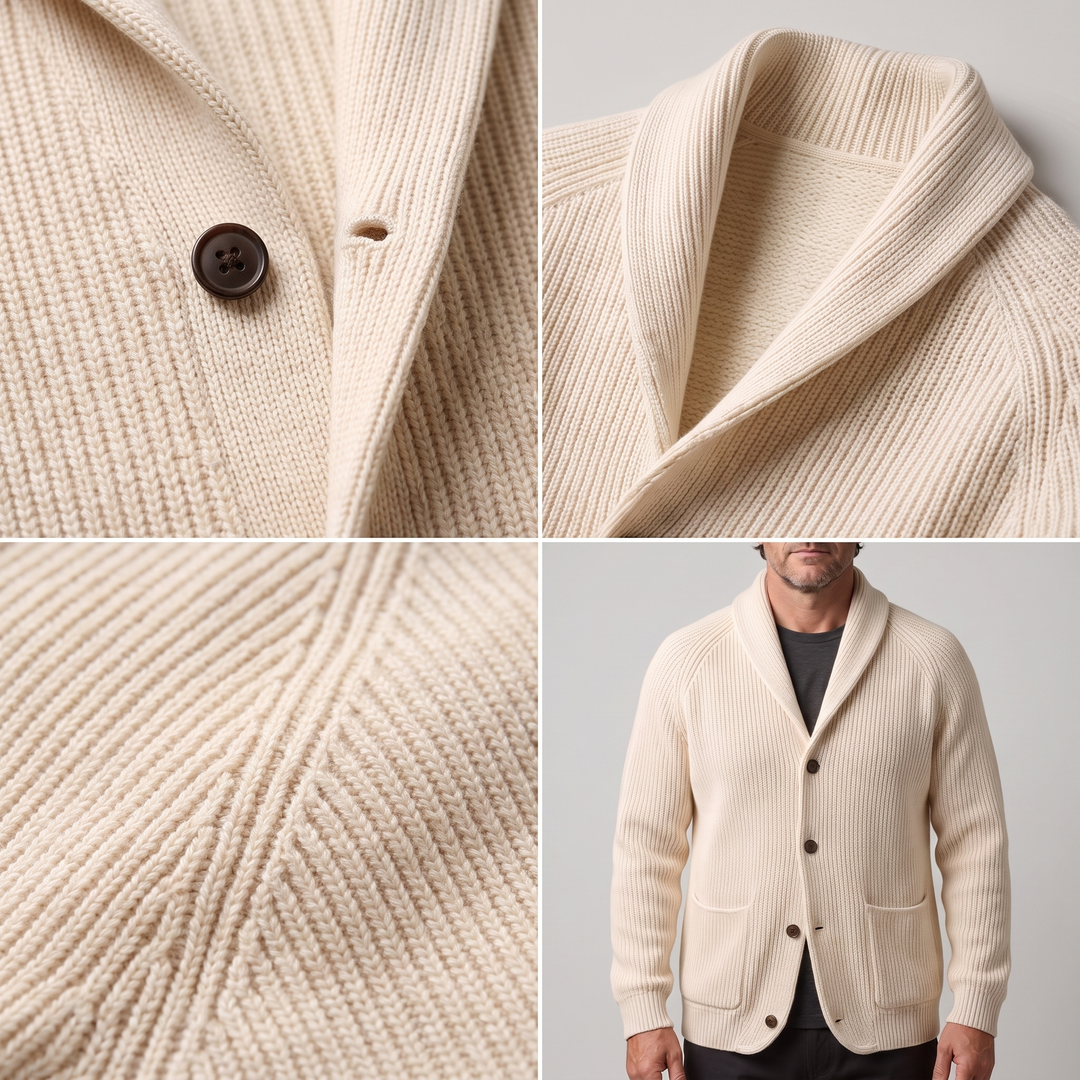 Ravine | Ribbed Knit Blazer – Versatile Smart-Casual Style for Men