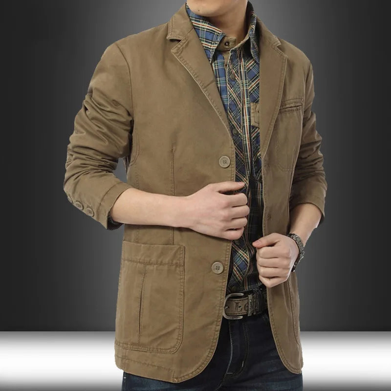 Atlas | Vintage Men's Blazer – Versatile Tailored Fit for Men