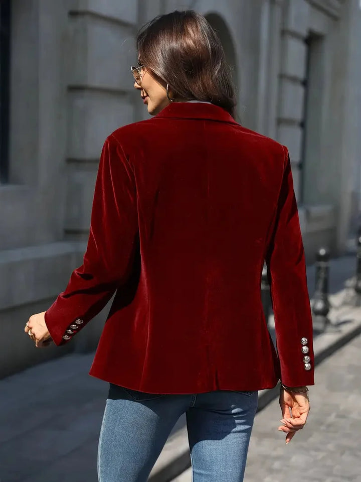Isabelle | Blazer en velours luxueux et intemporel
