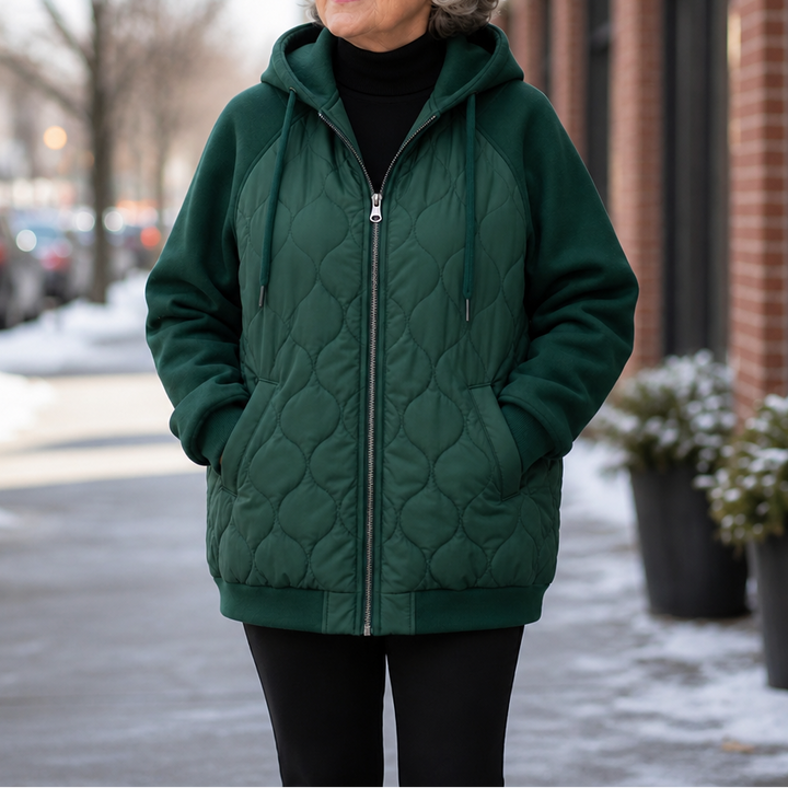 Wearbella | Quilted Hooded Puffer Jacket for Women