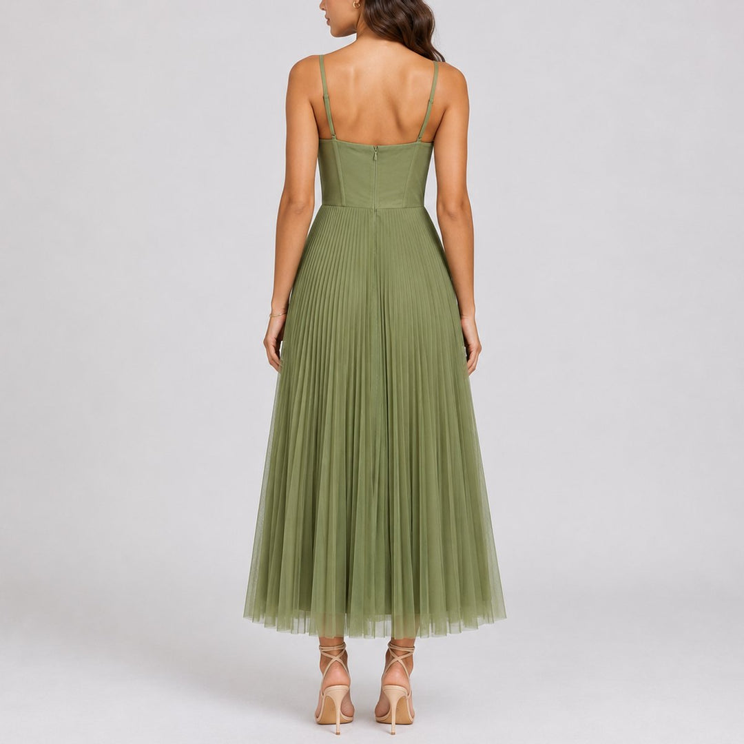 Franziska | Romantico ed elegante abito midi autunnale da cerimonia in tulle