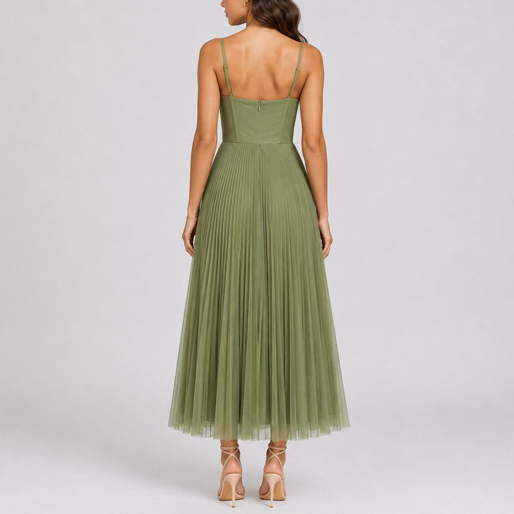 Franziska | Romantico ed elegante abito midi autunnale da cerimonia in tulle