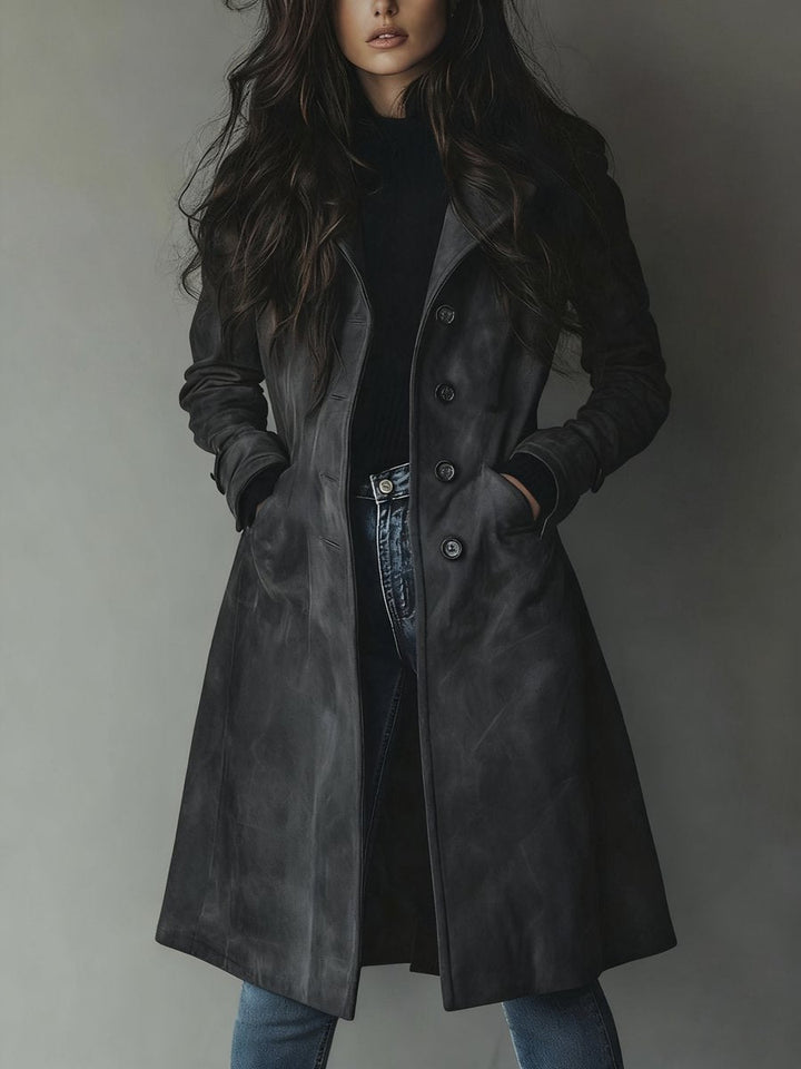 Victoria | Trench lungo doppiopetto elegante