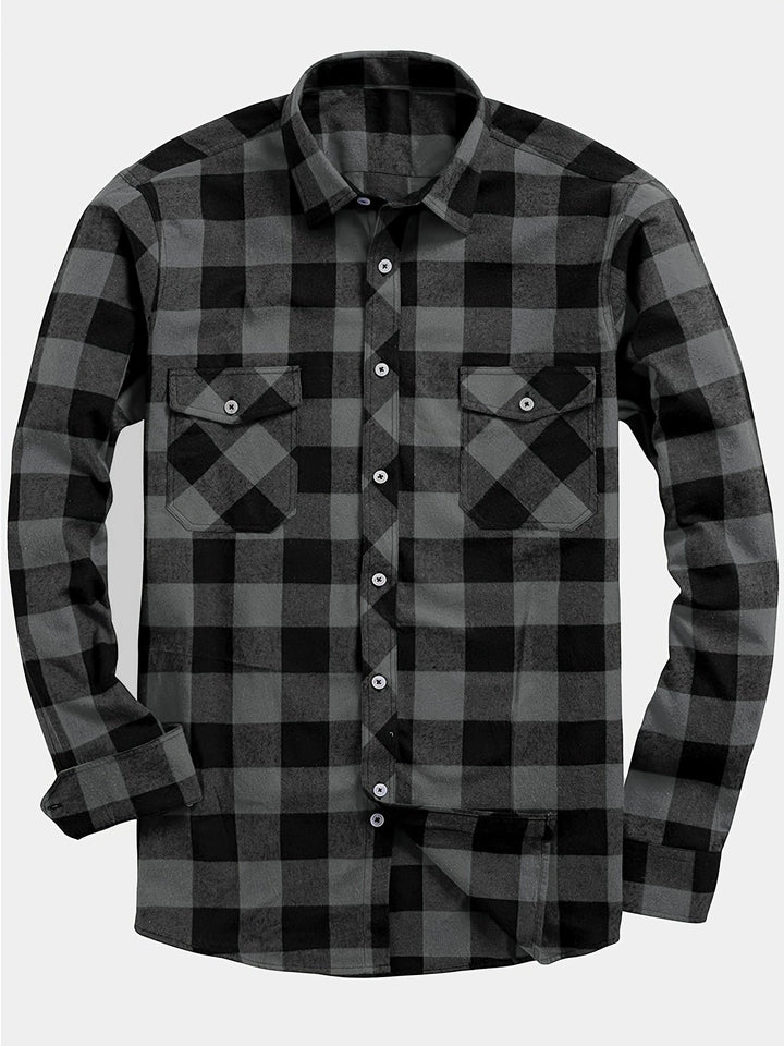 Miles | Flannel Shirt – Classic Checked Style for Men