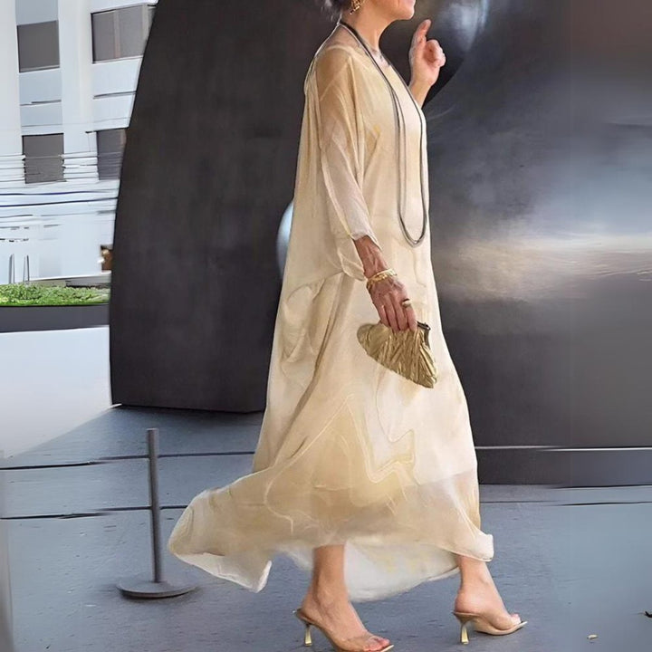Jessica | Robe longue gracieuse à manches longues