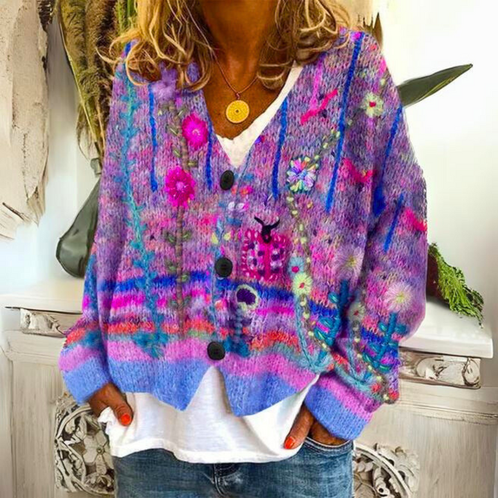 Carolin | Knit Sweater – Unique Colorful Design for Women