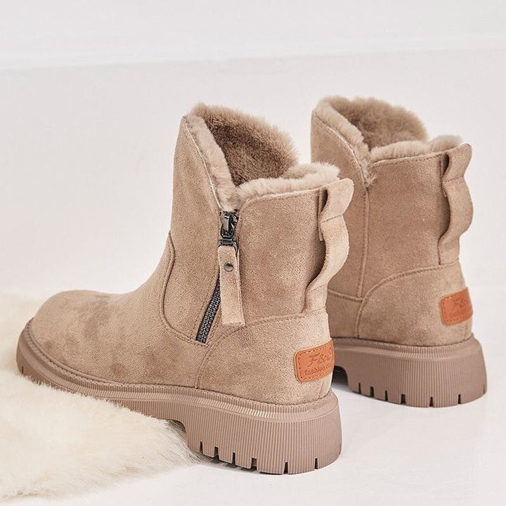 Olivia | Stivaletti in camoscio chic e confortevoli, senza lacci, per l'inverno