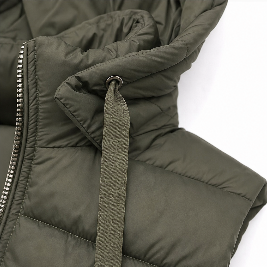 Wearbella | Longline Puffer Vest – Sleek Sleeveless Style for Women