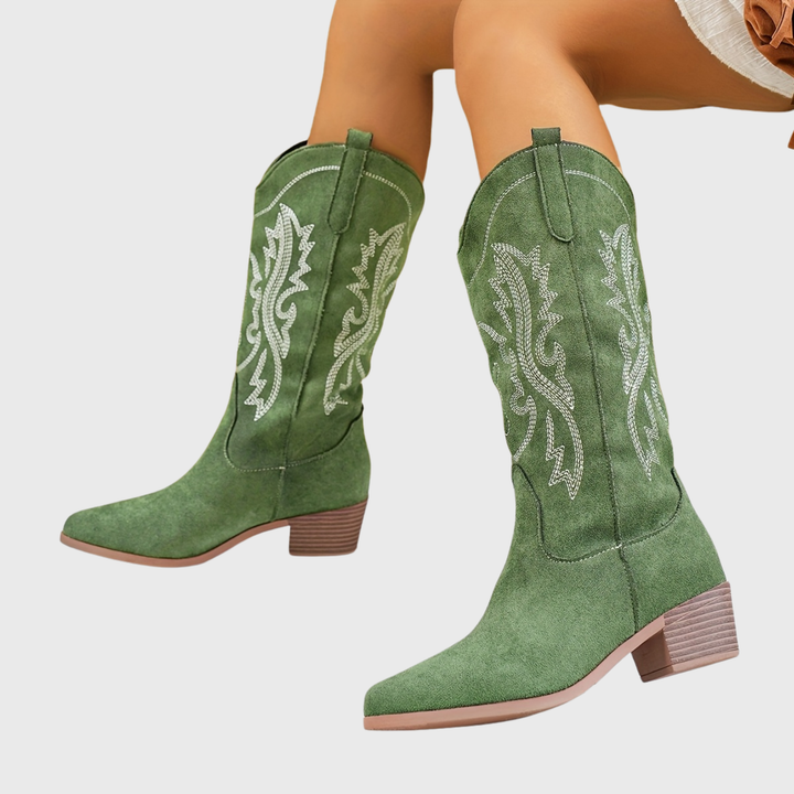 Camille | Stivali da cowboy eleganti e ricamati