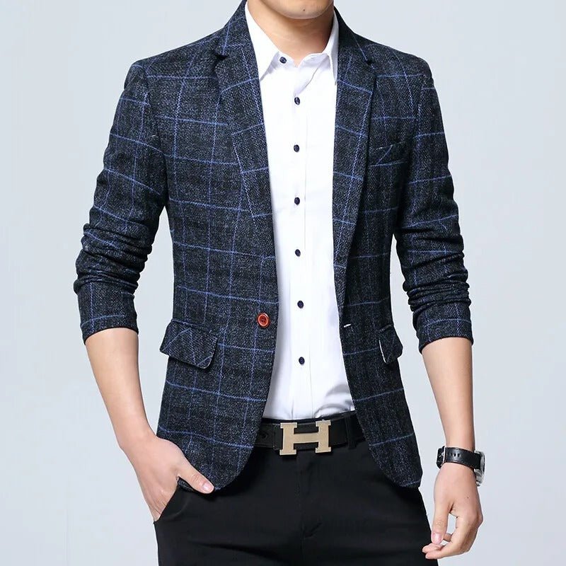 Calvin | Checkered Blazer – Tailored Fit for Men