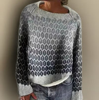 Clara | Cozy Nordic-Inspired Gradient Knitted Sweater