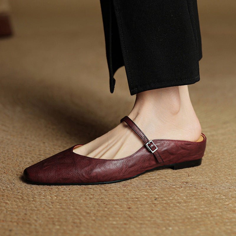 Eleanor | Mules eleganti e comode in pelle con punta affusolata