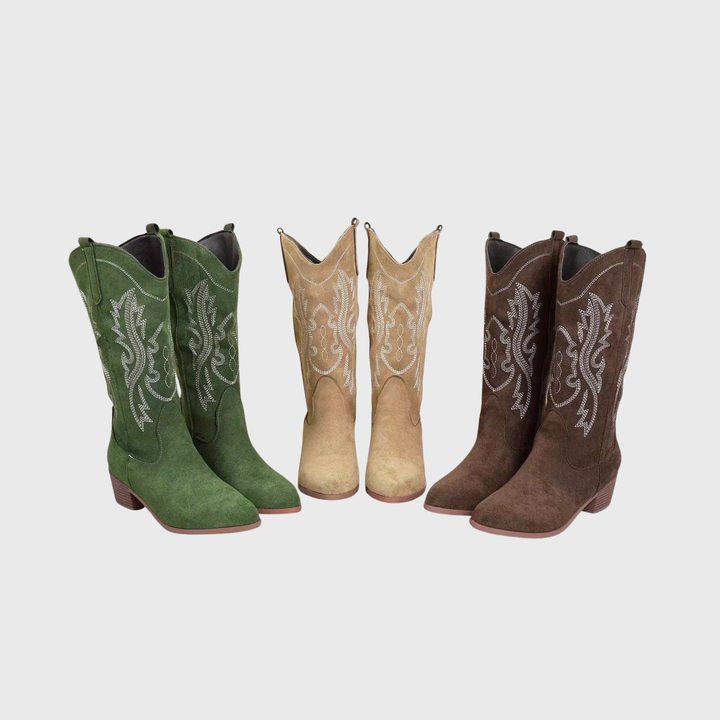 Camille | Stivali da cowboy eleganti e ricamati