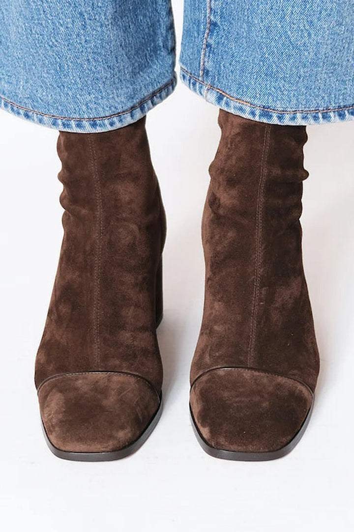 Maya | Bottines modernes à bout carré et talon bloc