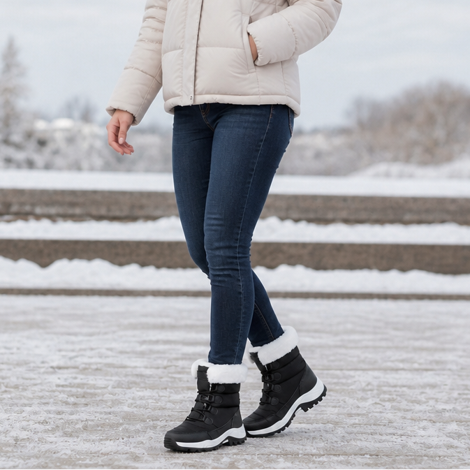 Cozywalk | Snow Boots – Fleece-Lined Non-Slip Design for Women