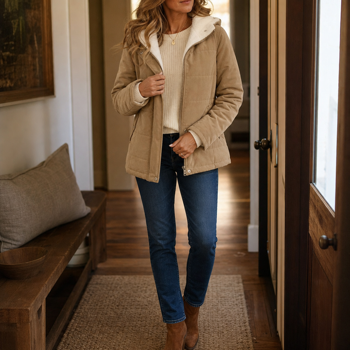 Coldbourne | Thickened Hooded Puffer Jacket – Cozy Winter Style for Women