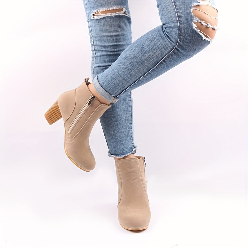 Ava | Bottines tendance à talon bloc compensé