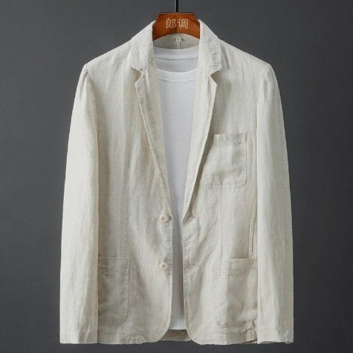 Oliver | Blazer in lino comodo e traspirante