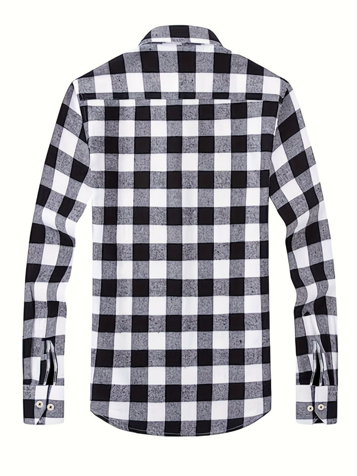 Miles | Flannel Shirt – Classic Checked Style for Men