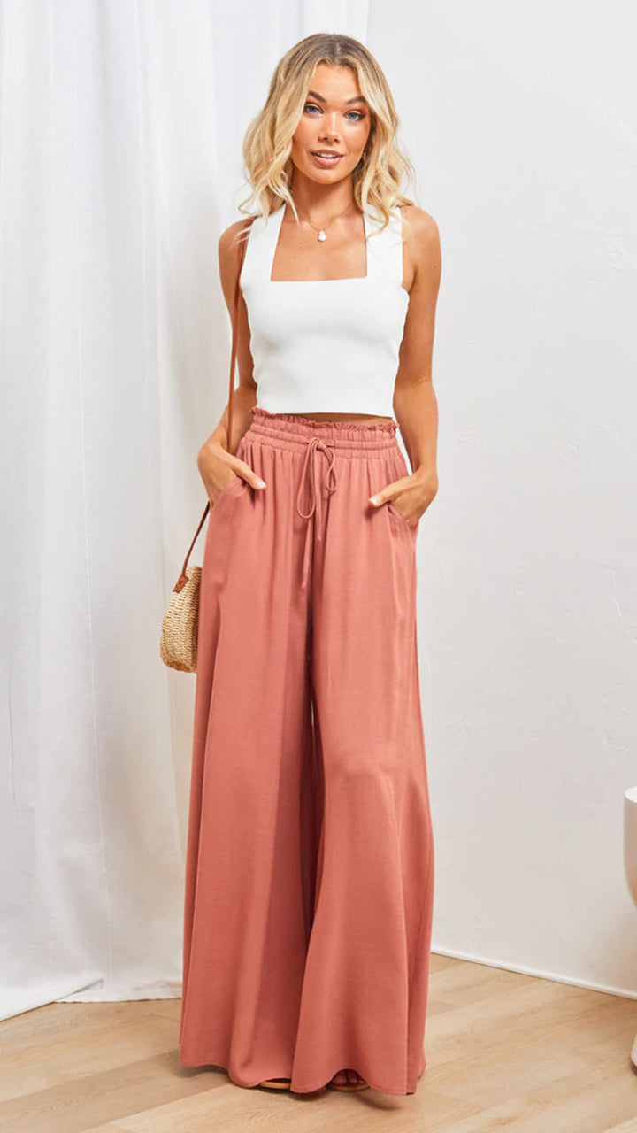 Luna | Pantaloni palazzo estivi, leggeri e di stile