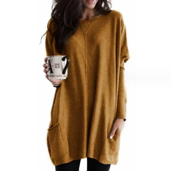Olivia | Comfortable Oversized Tunic Sweater with Pocket