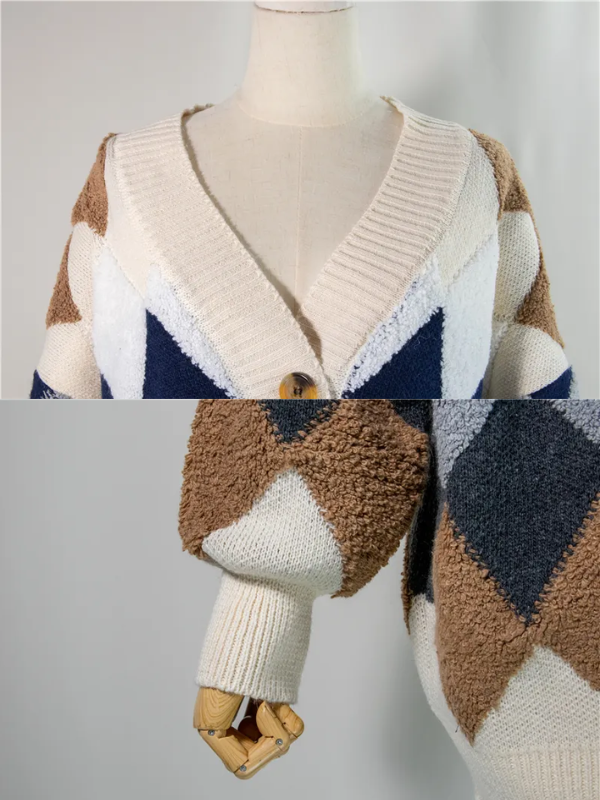 Olivia | Kuscheliger und modischer Oversize-Cardigan mit Knöpfen