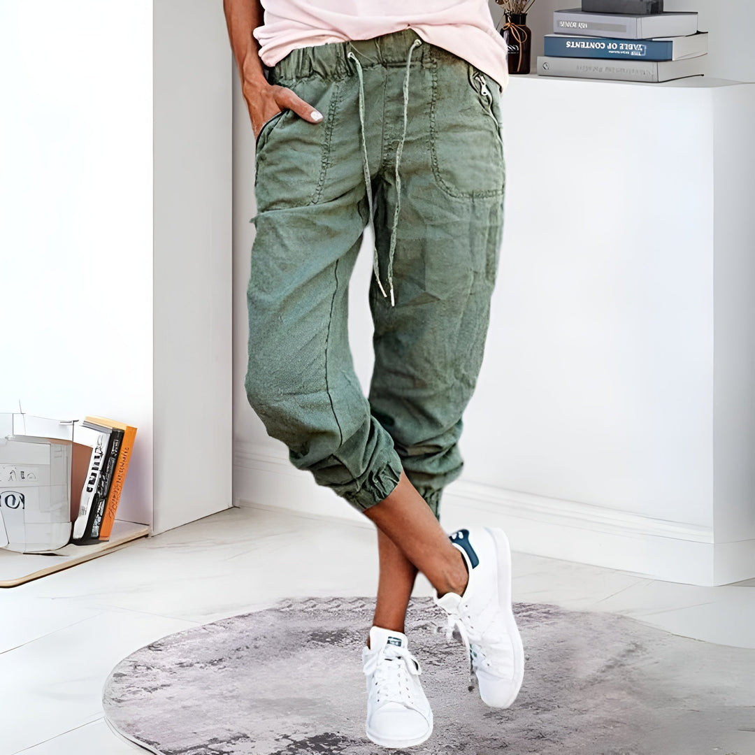 Chloe | Pantaloni cargo utility chic e versatili con coulisse