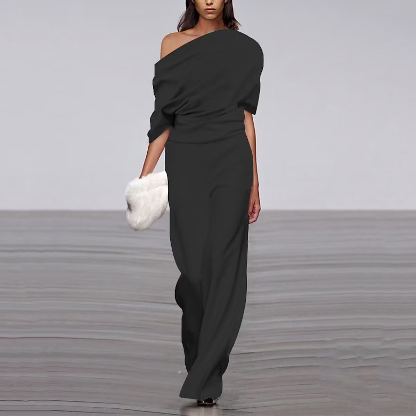 Emma | One-Shoulder Jumpsuit – Elegant Style for Women