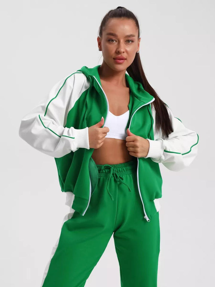 Druva | Hooded Tracksuit – Comfortable Cotton Blend Set for Women