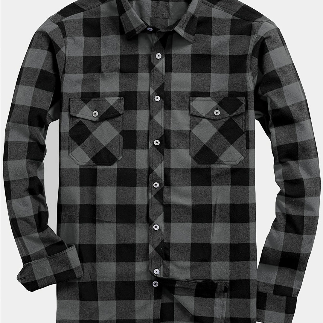 Miles | Flannel Shirt – Classic Checked Style for Men