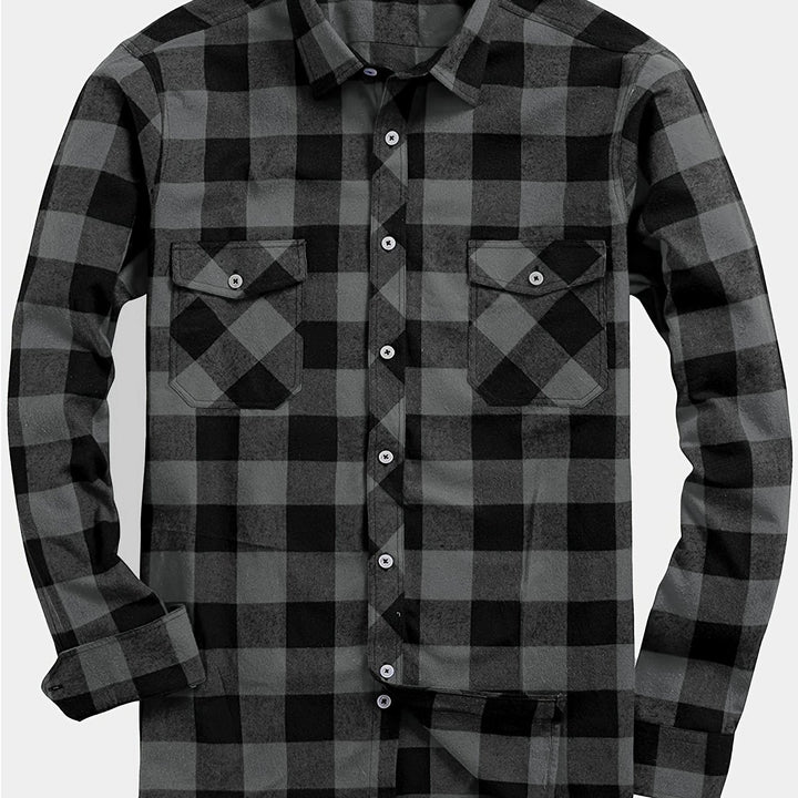Miles | Flannel Shirt – Classic Checked Style for Men