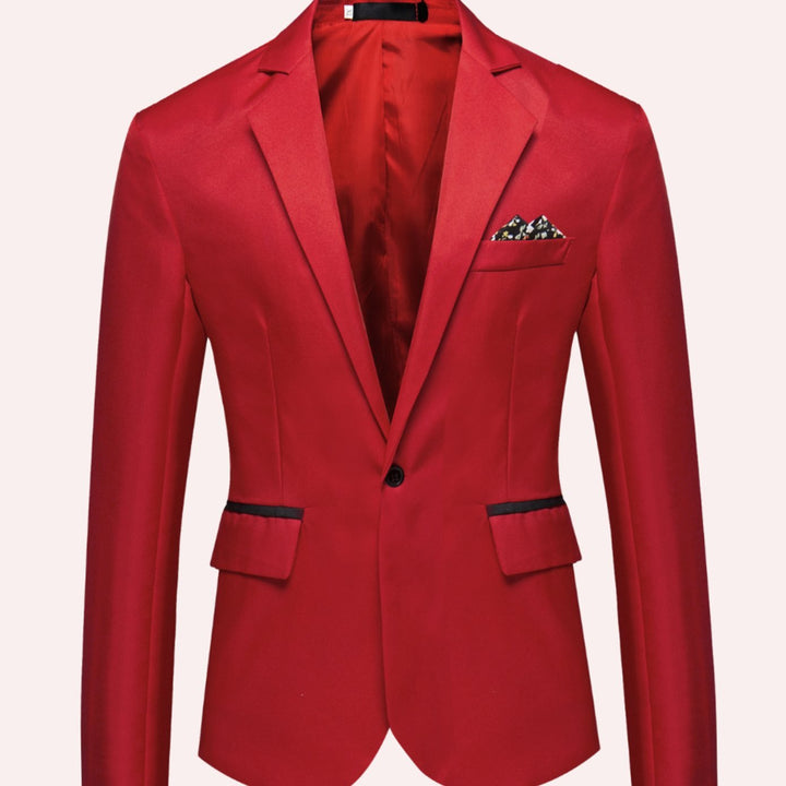 William | Business Blazer – Slim-Fit Single-Button Style for Men