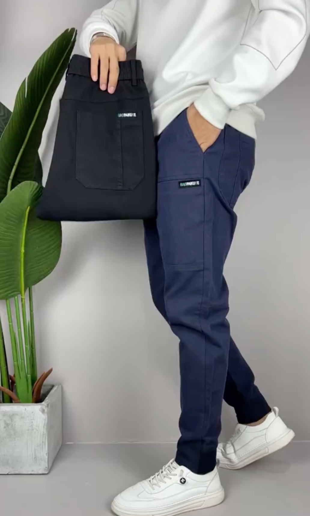Ethan | Pantaloni cargo elasticizzati eleganti e sofisticati