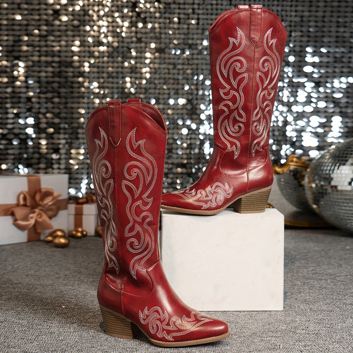 Stella | Stivali da cowboy eleganti e senza tempo per polpacci larghi