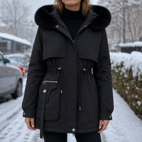 Vivienne | Warm And Stylish Puffer Coat With Faux Fur Hood