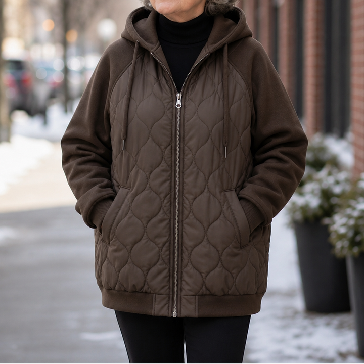Wearbella | Quilted Hooded Puffer Jacket for Women