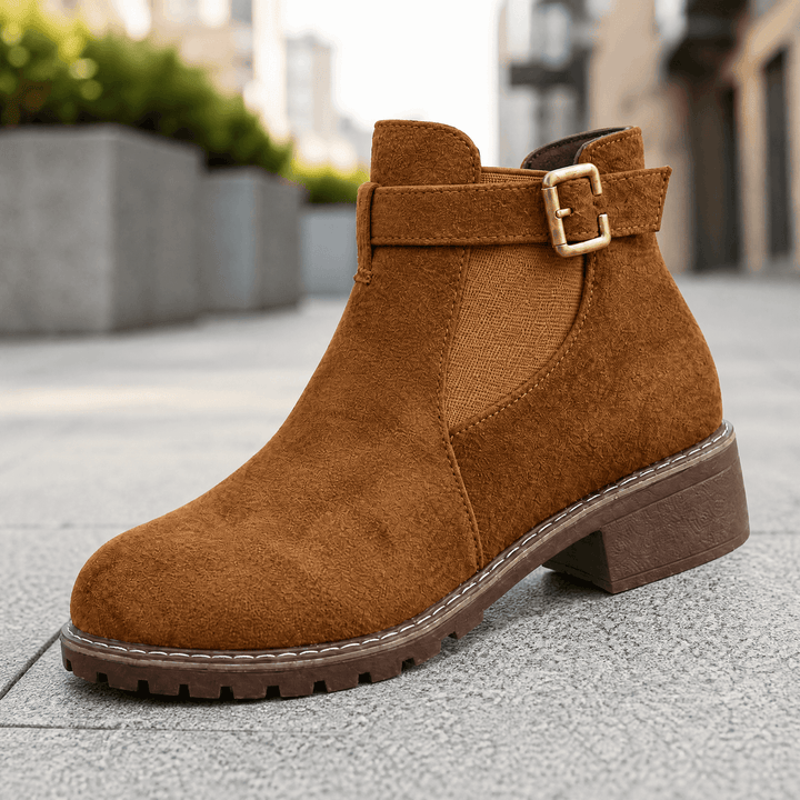 Solara | Slip On Low Heel Ankle Boots for Women