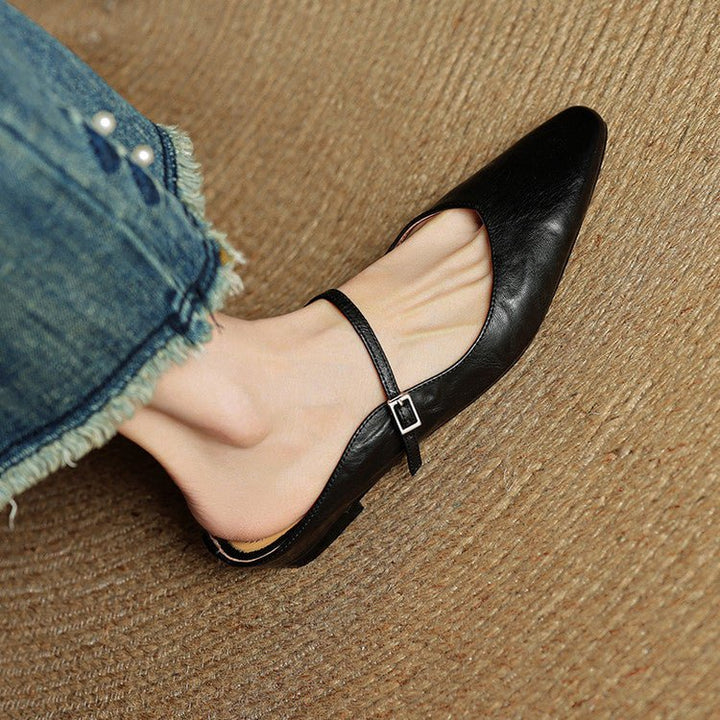 Eleanor | Mules eleganti e comode in pelle con punta affusolata