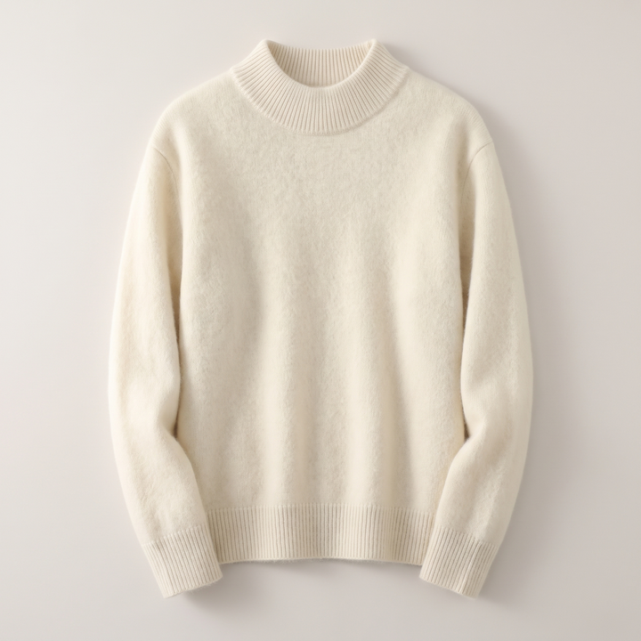 Aria | Cashmere Sweater – Soft Mock Neck Style for Women
