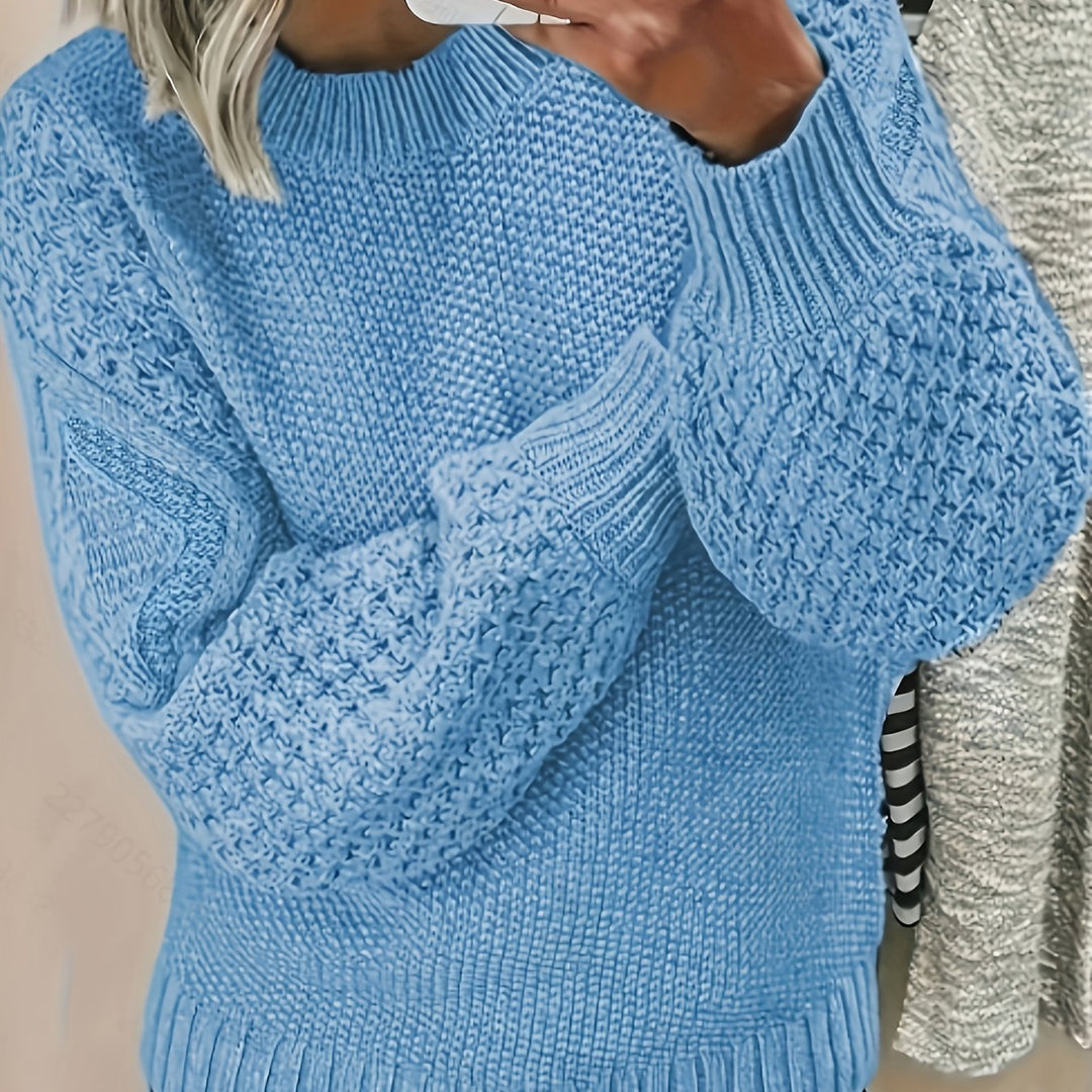 Bonnie | Lantern-Sleeve Sweater – Cozy Style for Women