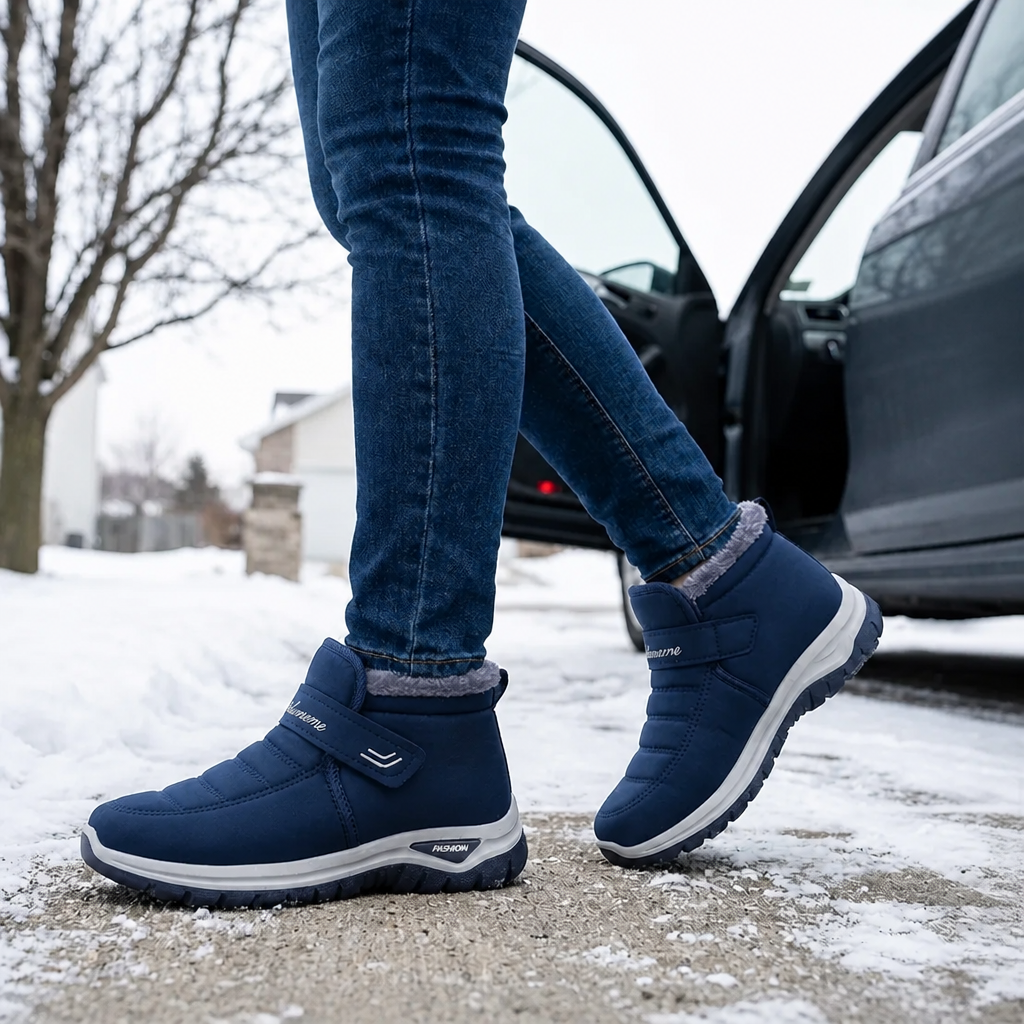 Cozara | Fur Lined Slip On Winter Boots for Women