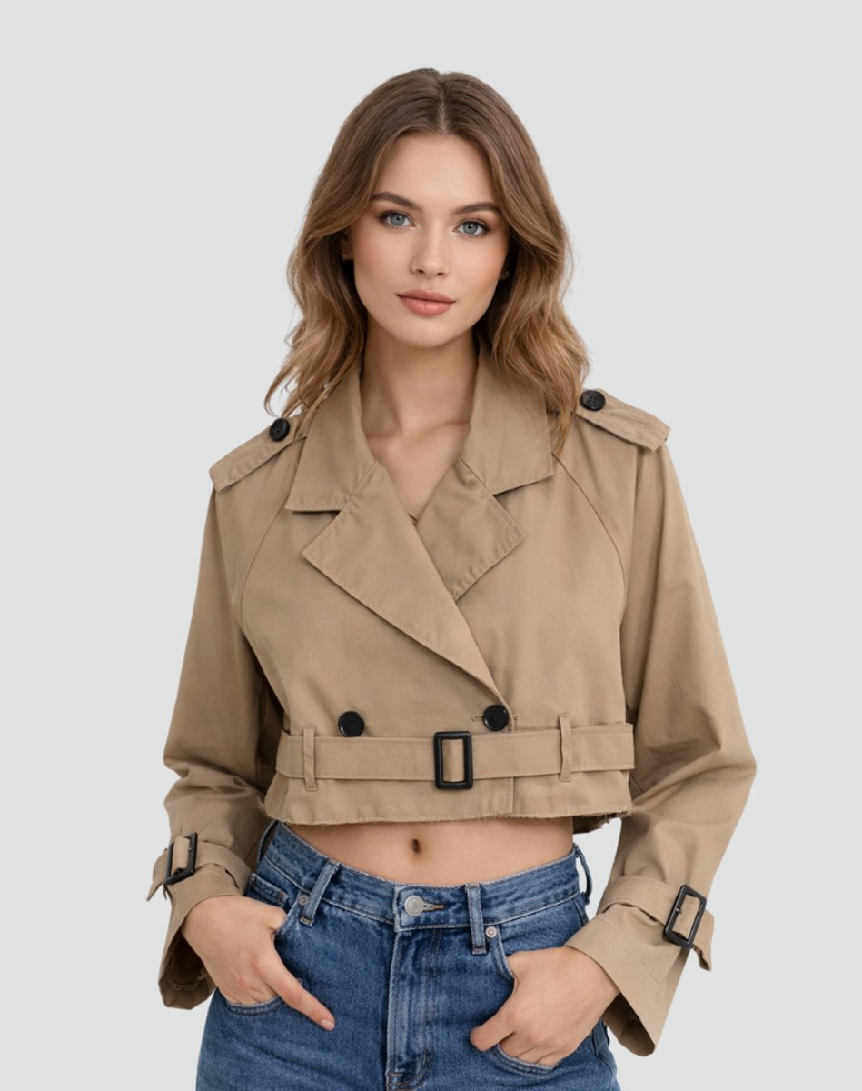 Ava | Trench corto elegante e raffinato