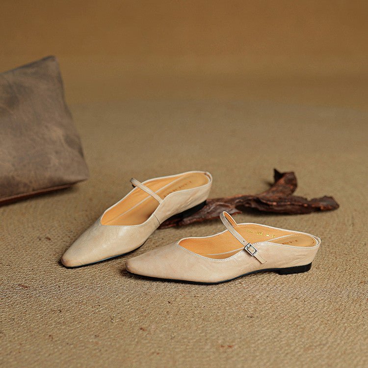Eleanor | Mules eleganti e comode in pelle con punta affusolata