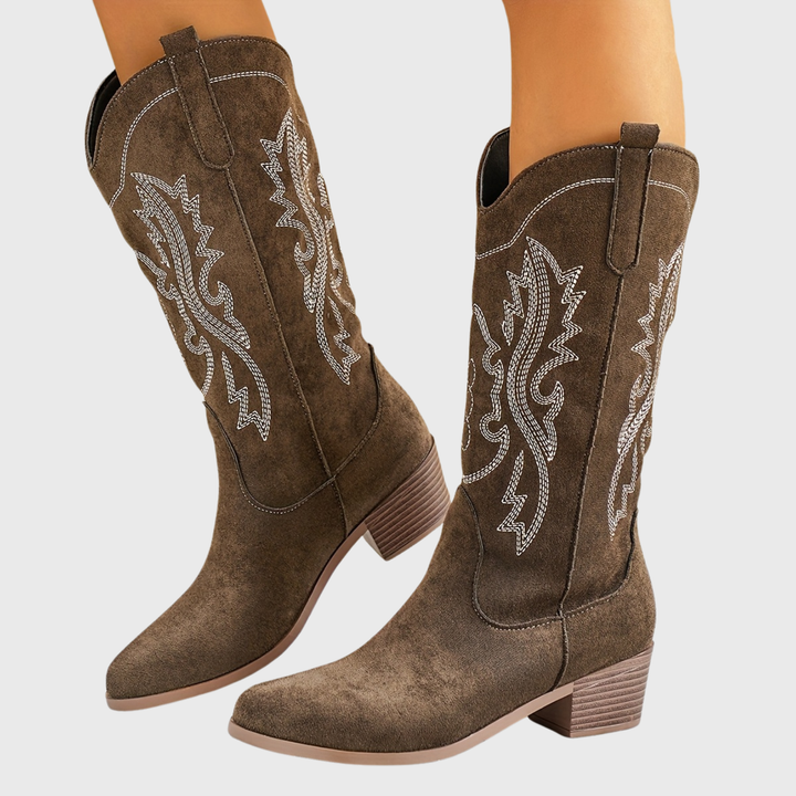 Camille | Stivali da cowboy eleganti e ricamati