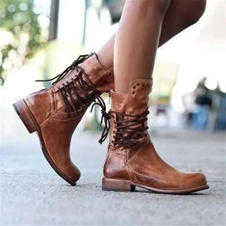 Sienna | Bottines à lacets d’inspiration western